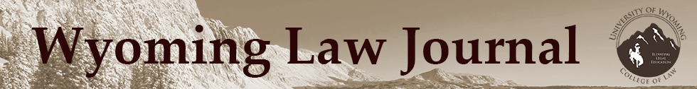 Wyoming Law Journal